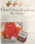 1932 Royal Gelatin Ad ~ Cherry Monarch Recipe