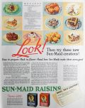 1932 Sunmaid Raisins Ad ~ Cupcake Recipe