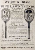 1893 Wright & Ditson Tennis Racquet Ad ~ Campbell & Sears Special