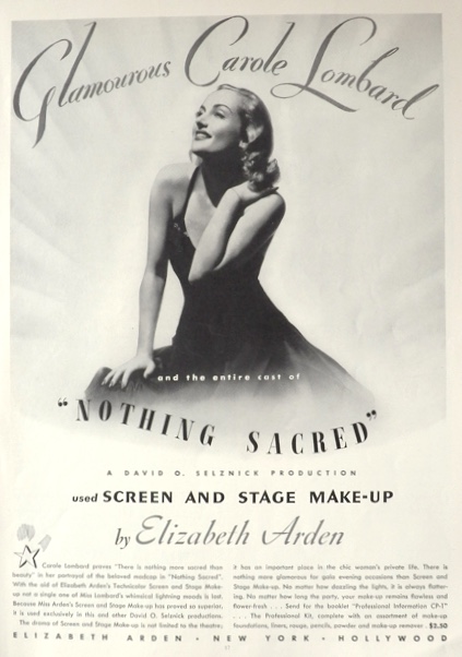 1937 Elizabeth Arden Ad ~ Carole Lombard