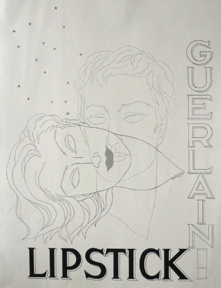 1936 Guerlain Lipstick Ad ~ Darcy