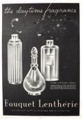 1937 Lentheric Perfume Ad ~ Miracle, Shanghai, Tweed