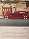 1938 Lincoln Brougham Ad ~ Pleasant & Rewarding