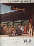 1937 Packard Ad ~ LIRR Cannonball at Southampton