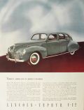 1938 Lincoln Zephyr Ad ~ Joy in Added Cylinders