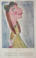 1936 Fanny Brice Caricature Print ~ Abe Birnbaum