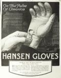 1919 Hansen Gloves Ad ~ On the Pulse of America