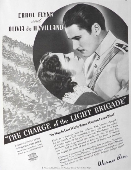 1936 Movie Ad ~ Charge of the Light Brigade