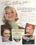 1936 Listerine Toothpaste Ad ~ Sally Bynum, Anita Counihan Colby