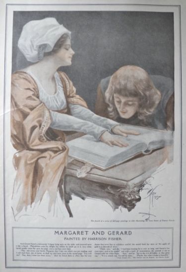 1909 Harrison Fisher Print ~ Margaret & Gerard