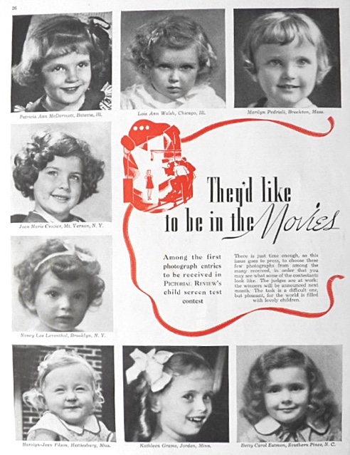 1936 Pictorial Review Child Photo Spread