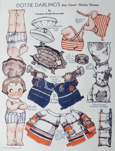 1934 Dottie Darling Paper Dolls ~ Dottie's Boyfriend