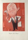 1935 George M. Cohan Caricature Print by Sam Berman