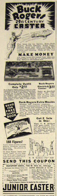 1936 Buck Rogers 25th Century Caster Toy