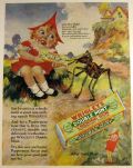 1928 Wrigley's Double Mint Gum Ad ~ Mother Goose Miss Muffet