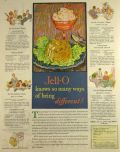 1929 Jello Ad with Recipes ~ Jello Snow, Fruit Whip, more