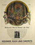 1928 Mohawk Rugs & Carpets Ad ~ Byron G. Newton