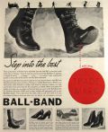 1935 Ball Band Shoes Ad ~ Step Into the Best