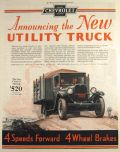 1928 Vintage Chevy Utility Truck Ad