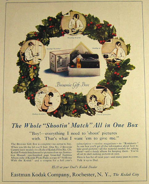 1924 Kodak Brownie Ad ~ Gift Box