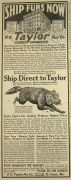 1929 F.C. Taylor Fur Ad