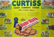 1948 Baby Ruth Ad ~ James Vlasaty Champion Cows