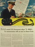 1942 WWII Kodak Film Ad ~ V-Mail