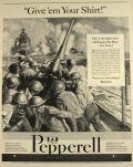 1942 WWII Pepperell Fabrics Ad ~ Anton Otto Fischer