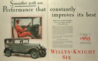 1928 Willys Knight Ad ~ Standard Six