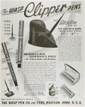 1938 Wasp Pens Ad ~ Clipper Pens