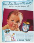1938 Heinz Strained Baby Food Ad