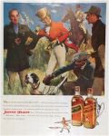 1949 Johnnie Walker Whiskey Ad ~ Fox Hunting