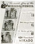 1937 Eagle Pencils Ad ~ Mikado Pencil