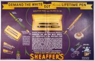Sheaffer's Fountain Pen Sets Ad ~ Demand the White Dot