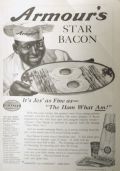 1922 Armour's Bacon Ad ~ It's Jes' as Fine as--"The Ham What Am!"