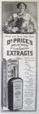 1913 Dr. Price's Vanilla Extract Ad ~ Delicious Flavoring