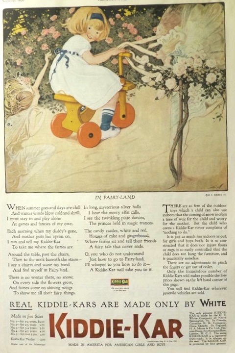 1920 Kiddie Kar Ad ~ Sarah Stilwell Weber Art