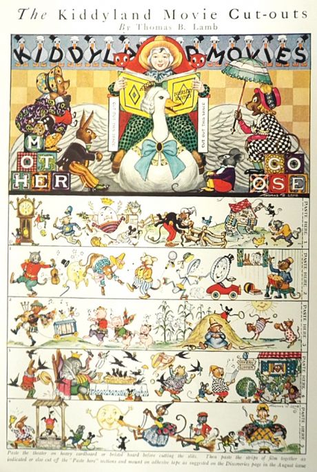 1922 Kiddyland Movie Cutouts ~ Mother Goose