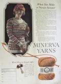 1922 Minerva Yarns Ad ~ Navajo Sweater