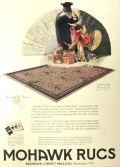 1927 Mohawk Rugs Ad ~ Princess Nuyuki's Fan