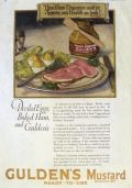 1922 Guldens Mustard Ad ~ Condiment Supreme