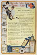 1917 Johnson & Johnson FIrst Aid Supplies Ad