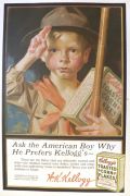 1917 Kellogg's Corn Flakes Ad ~ Leyendecker ~ Boy Scout