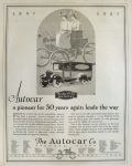 1927 Autocar Ad ~ A Pioneer for 30 Years