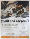 1927 Caterpillar Tractor Ad ~ Tooth & Toe Nail