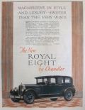 1927 Chandler Motors Ad ~ Royal Eight