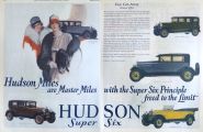 1927 Hudson Super Six Ad ~ Master Miles