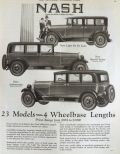 1927 Nash Car Ad ~ Six Deluxe, Special Sedan, Ambassador