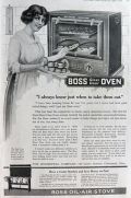 1919 Boss Glass Door Oven Ad ~ I Always Know When to Take Them Out