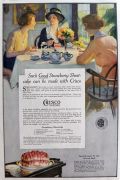 1919 Crsico Shortening Ad ~ Strawberry Shortcake Recipe